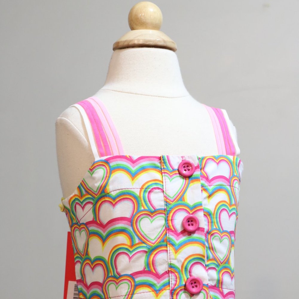 Agatha Ruiz De La Prada multi heartful crop/tank top NWT